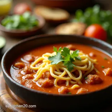 Sopa de Tacos Casera en Estufa Receta F&aacute;cil y R&aacute;pida Tarjeta de receta