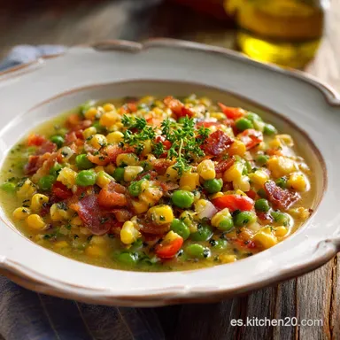 Succotash: El plato cl&aacute;sico americano m&aacute;s cremoso en 30 minutos Tarjeta de receta