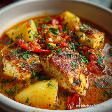 Suquet de Pescado: Tiempo Total 40 Min Tarjeta de receta