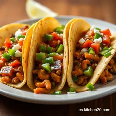 Receta Tacos Mexicanos al Pastor: &iexcl;El Sabor de M&eacute;xico en Casa! Tarjeta de receta