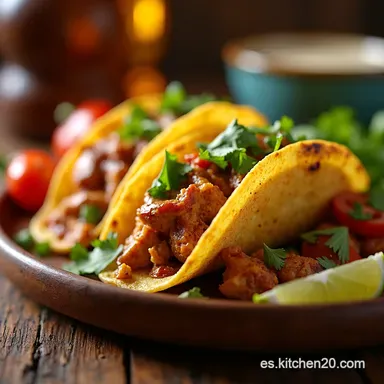 Tacos de Pollo al Chipotle Fiesta en tu Cocina Tarjeta de receta