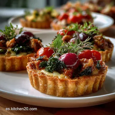 Tartaletas Saladas: Base Quebrante Con Relleno Tarjeta de receta