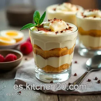 Tiramis&uacute; en Vasitos: &iexcl;Un Postre Italiano Que Enamora! Tarjeta de receta