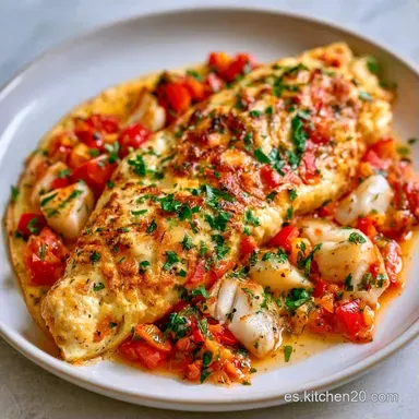 Tortilla De Bacalao Con Pimientos Tarjeta de receta