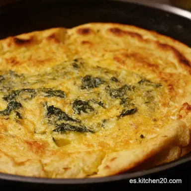 Mi Secreto para la Tortilla de Espinacas Perfecta Tarjeta de receta