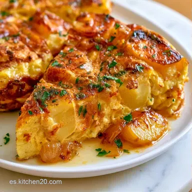 Tortilla De Patata Para 4 Personas Tarjeta de receta