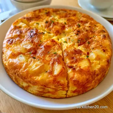 Tortilla de Patata en 35 Minutos Tarjeta de receta