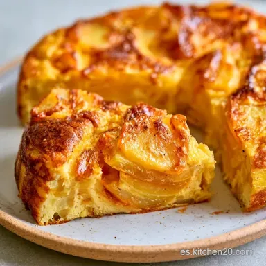 Jugosa Tortilla de Patatas al Horno Tarjeta de receta