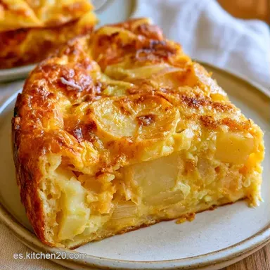 Classic Spanish Tortilla with Onion Tarjeta de receta