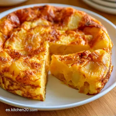 Tortilla De Patatas Jugosa Tarjeta de receta