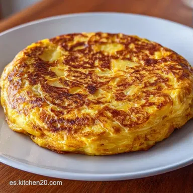 Tortilla De Patatas Con Cebolla Tarjeta de receta