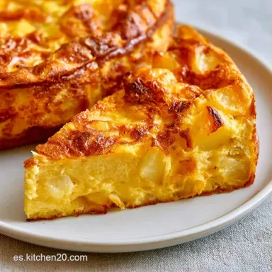 Cómo hacer Tortilla de Patatas para 4 Tarjeta de receta