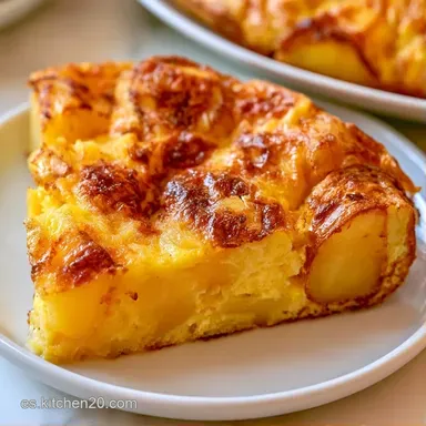 Fácil Tortilla de Patatas para 4 Tarjeta de receta