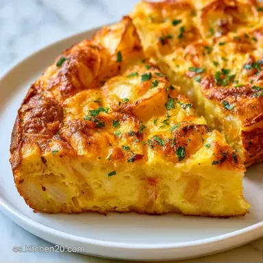 Tortilla Española con Cebolla Tarjeta de receta