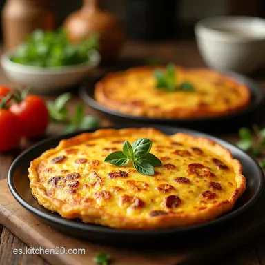 Desayunos Aptos Y SALUDABLES para Tortilla Espa&ntilde;ola Light Delicia Tarjeta de receta