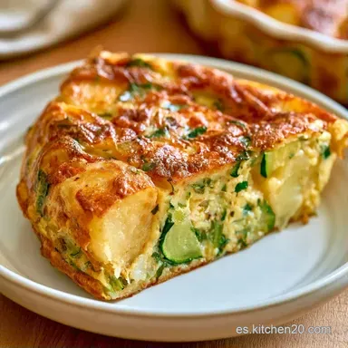Tortilla Patatas Calabacín Cremosa Tarjeta de receta