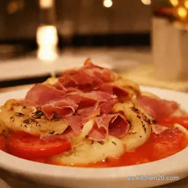 Trenza Caprese con Jam&oacute;n Un Aperitivo que Enamora Tarjeta de receta
