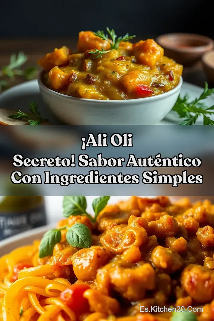 &iexcl;Ali Oli Secreto! Sabor Aut&eacute;ntico con Ingredientes Simples