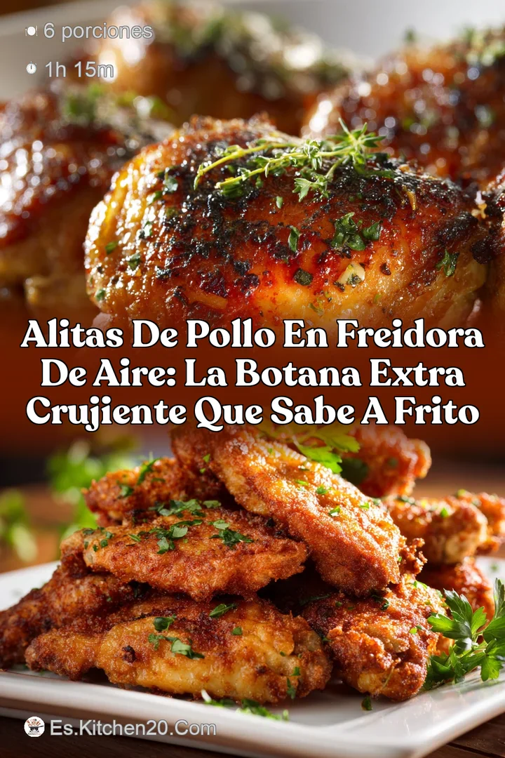 Alitas de pollo en freidora de aire: La botana extra crujiente que sabe a frito