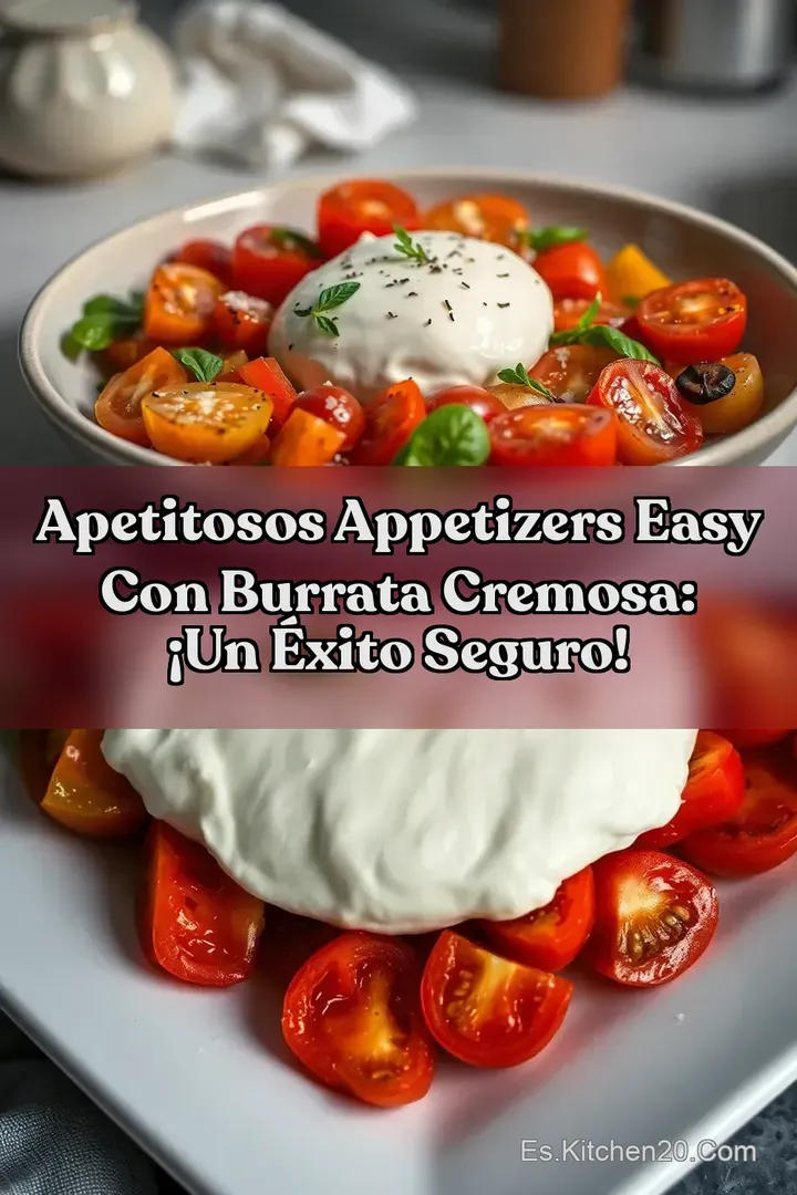 Apetitosos Appetizers Easy con Burrata Cremosa: &iexcl;Un &Eacute;xito Seguro!