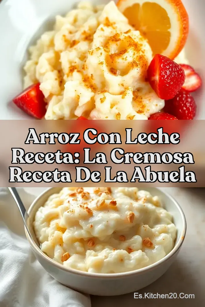 Arroz con Leche Receta: La Cremosa Receta de la Abuela