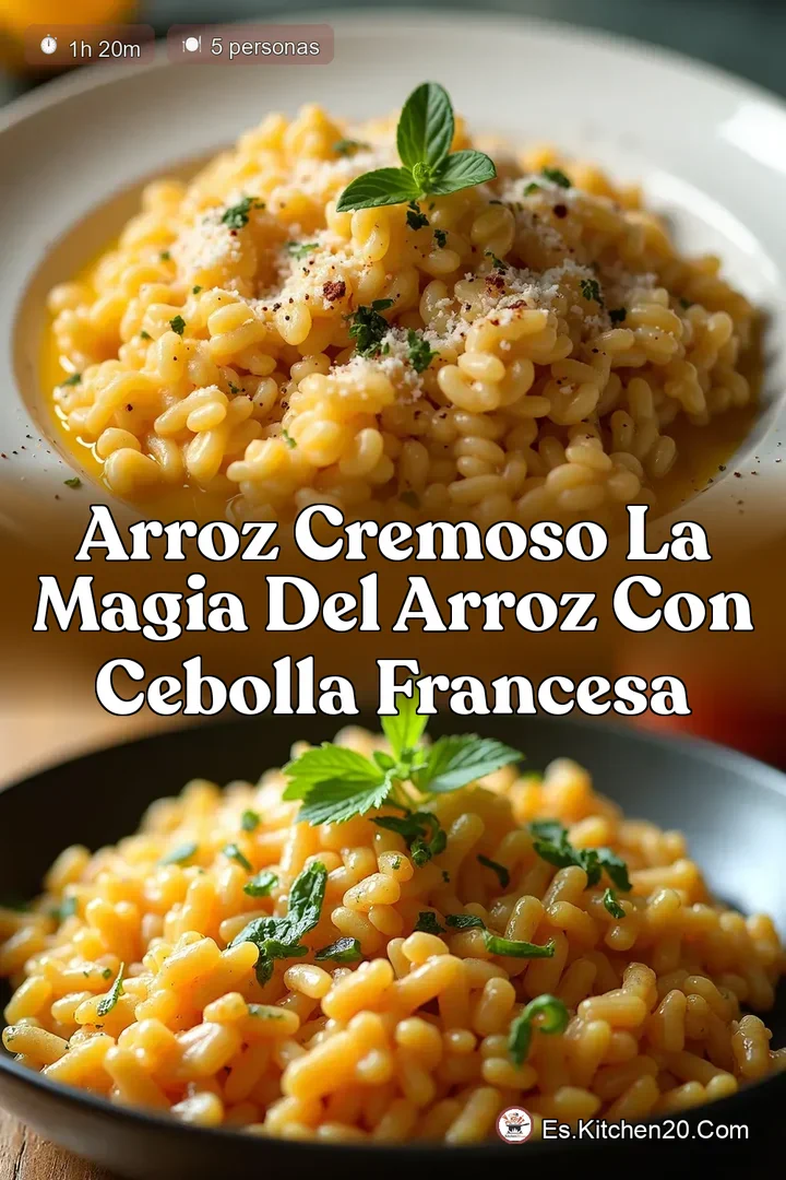 Arroz Cremoso La Magia del Arroz con Cebolla Francesa