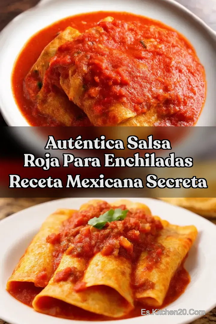 Aut&eacute;ntica Salsa Roja para Enchiladas Receta Mexicana Secreta