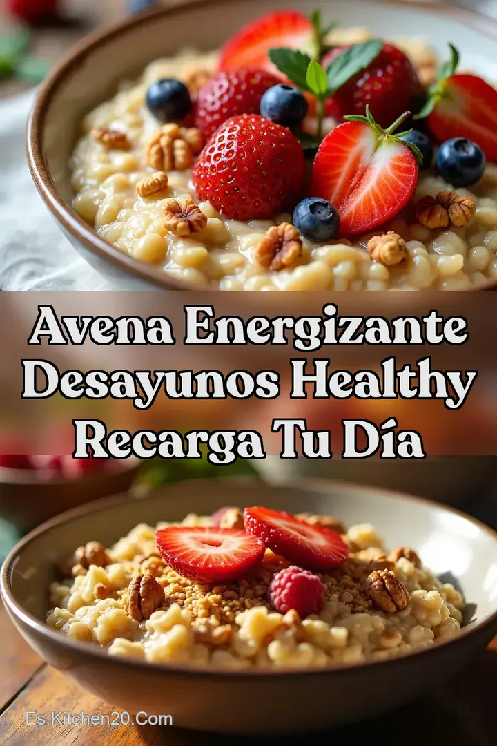 Avena Energizante Desayunos Healthy Recarga tu D&iacute;a