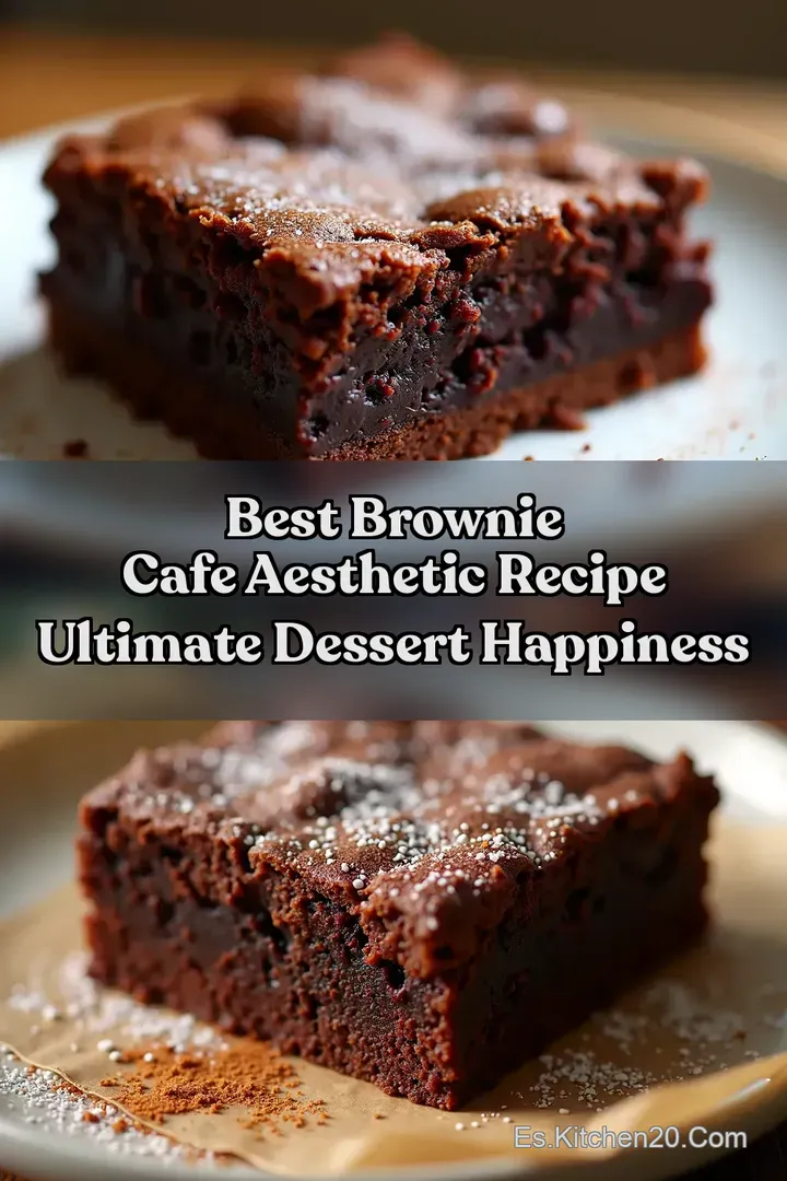 Best Brownie Cafe Aesthetic Recipe Ultimate Dessert Happiness