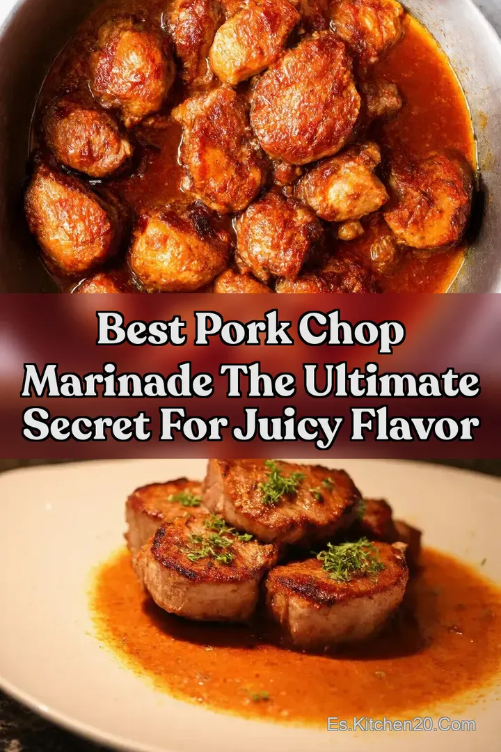 Best Pork Chop Marinade The Ultimate Secret for Juicy Flavor