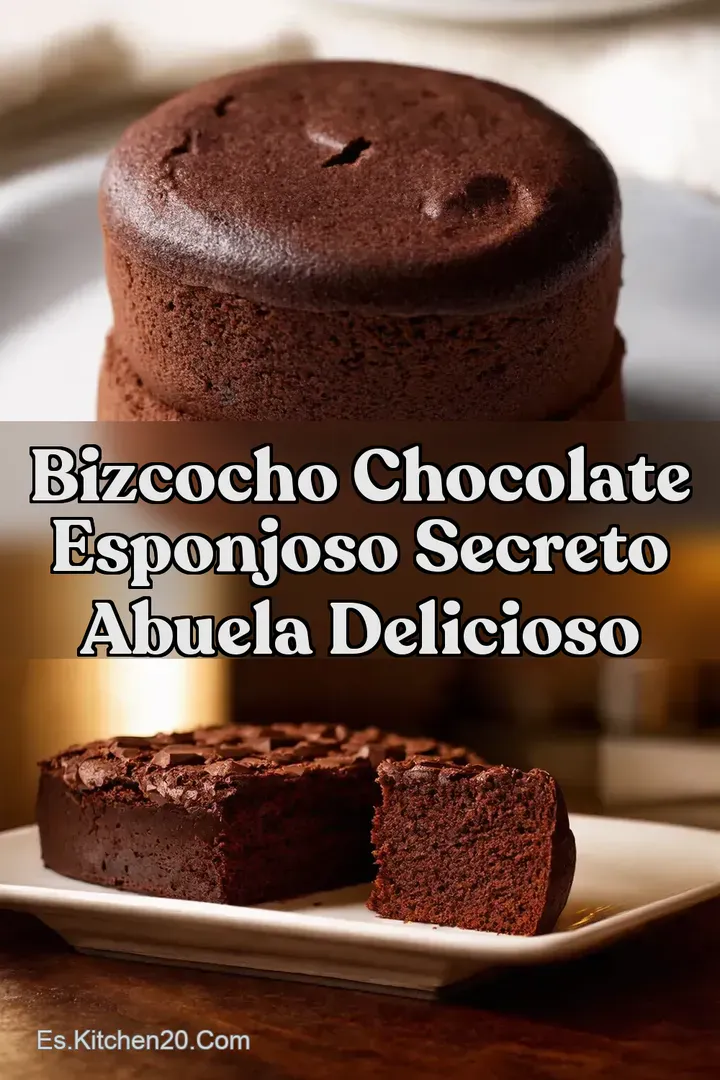 Bizcocho Chocolate Esponjoso Secreto Abuela Delicioso