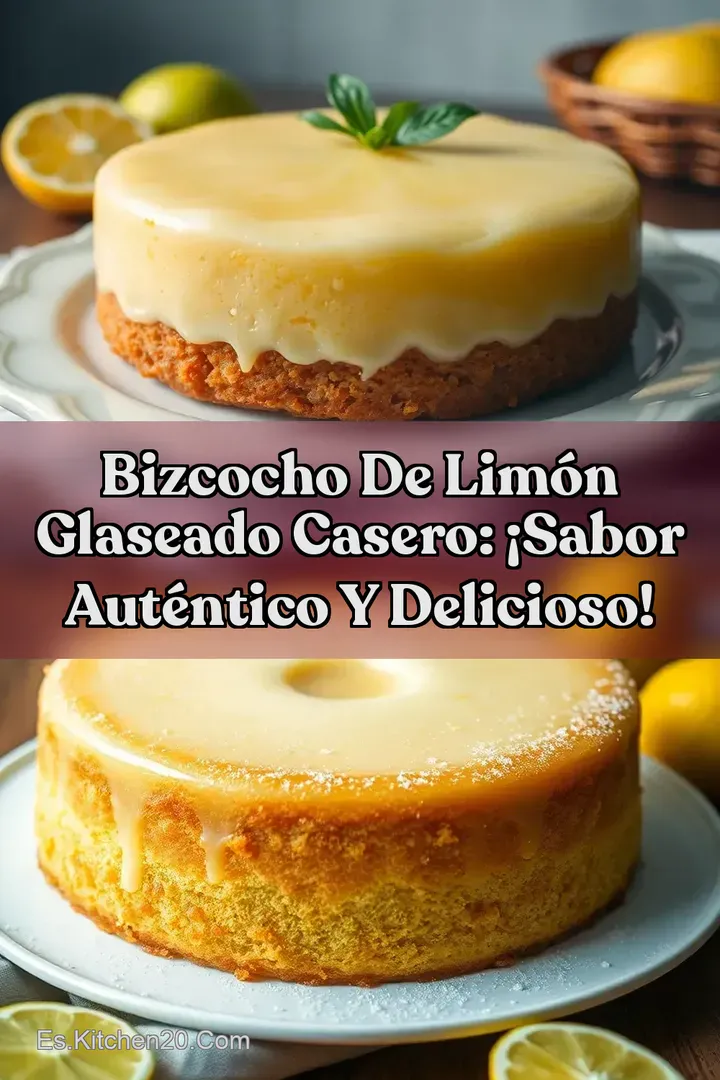Bizcocho de Lim&oacute;n Glaseado Casero: &iexcl;Sabor Aut&eacute;ntico y Delicioso!