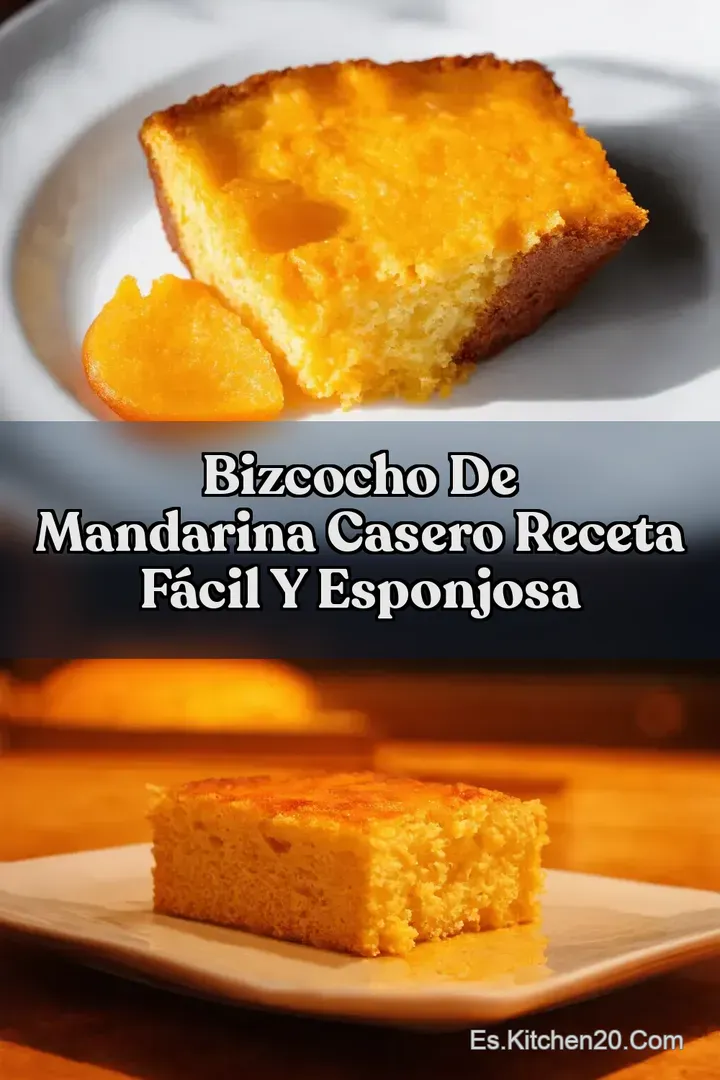 Bizcocho de Mandarina Casero Receta F&Aacute;CIL y Esponjosa