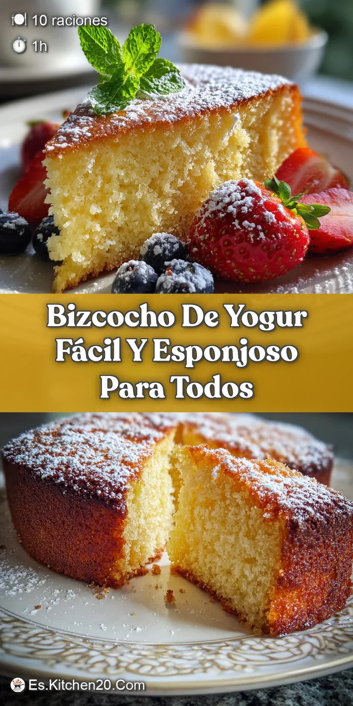 Close-up of a moist yogurt cake revealing its soft, airy crumb. Hints of golden crust and sugary sweetness are visible.