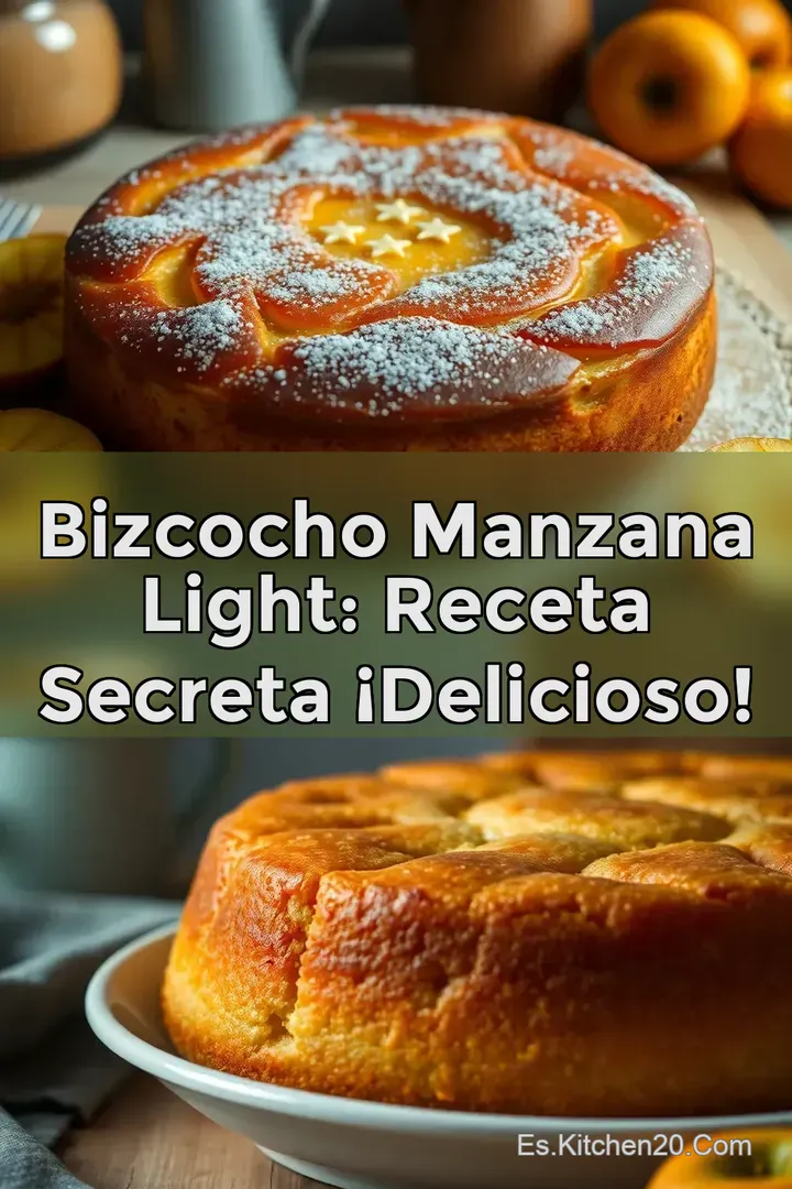 Bizcocho Manzana Light: Receta Secreta &iexcl;Delicioso!