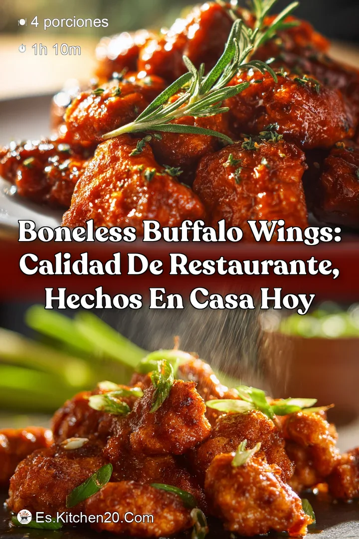 Boneless Buffalo Wings: Calidad de Restaurante Hechos en Casa Hoy