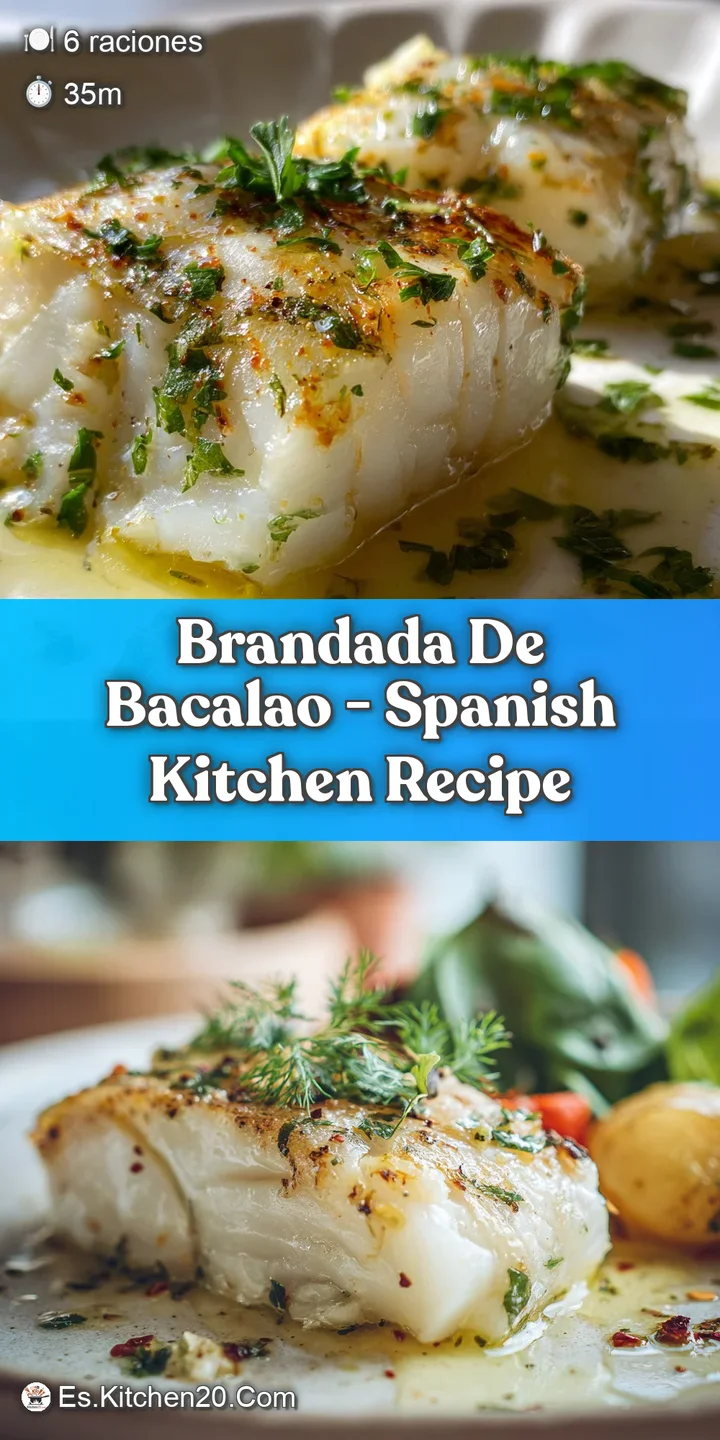 Close-up of brandade: Fluffy, whipped texture with visible cod and potato strands, glistening with olive oil and fresh herbs.