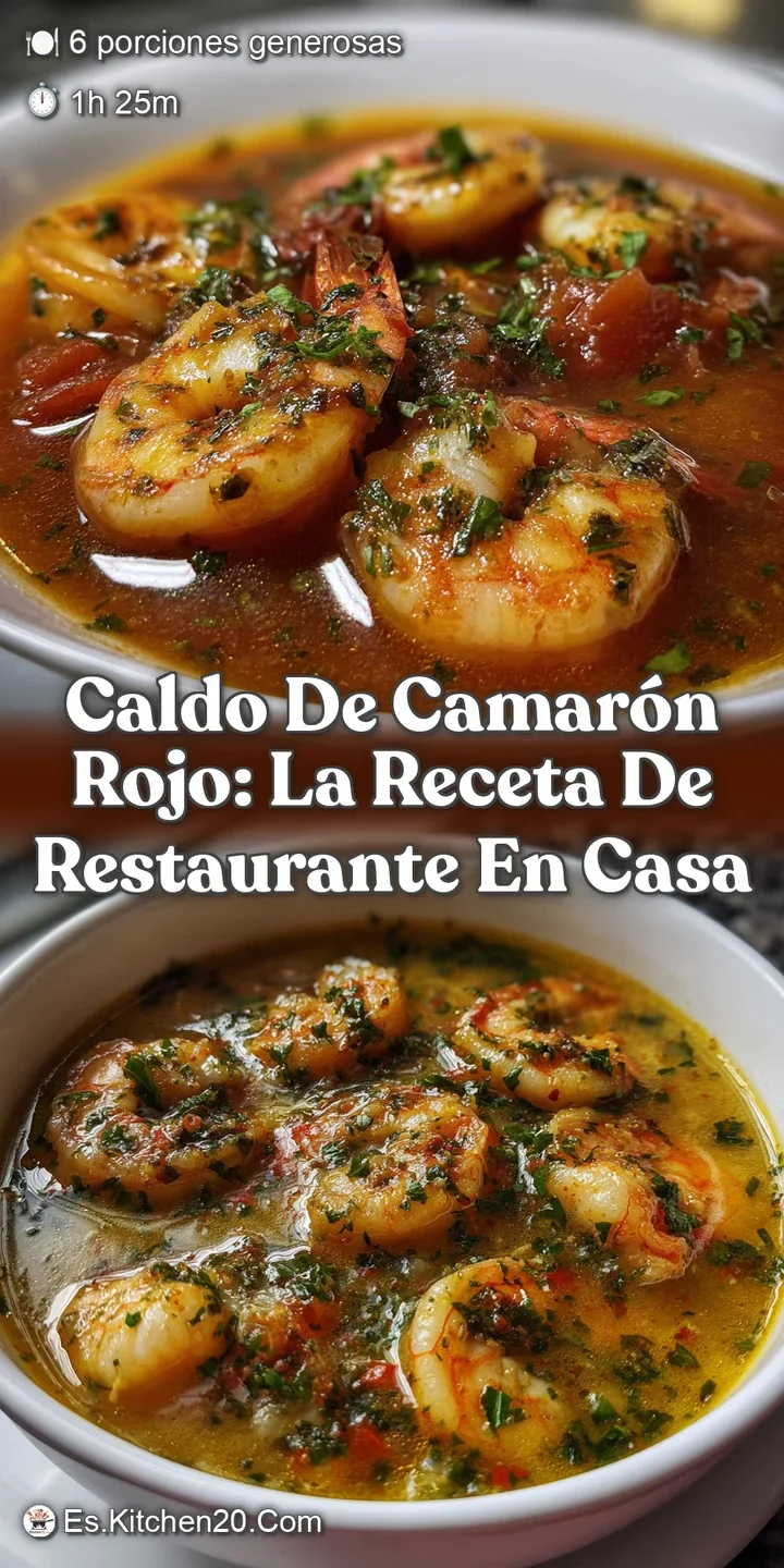 Caldo de Camar&oacute;n Rojo: La Receta de Restaurante en Casa