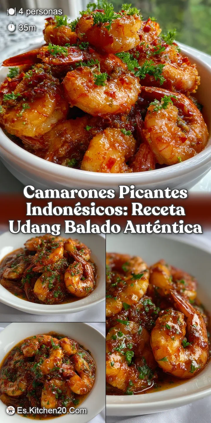 Camarones Picantes Indon&eacute;sicos: Receta Udang Balado Aut&eacute;ntica