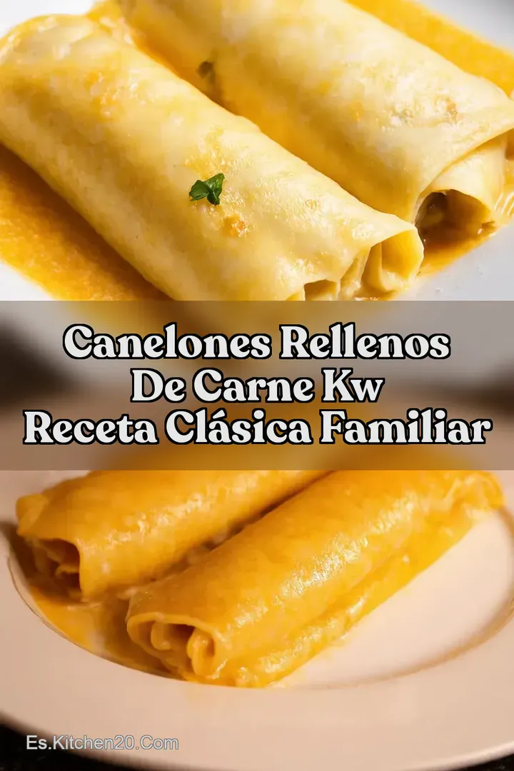 Canelones Rellenos de Carne kw Receta Cl&aacute;sica Familiar