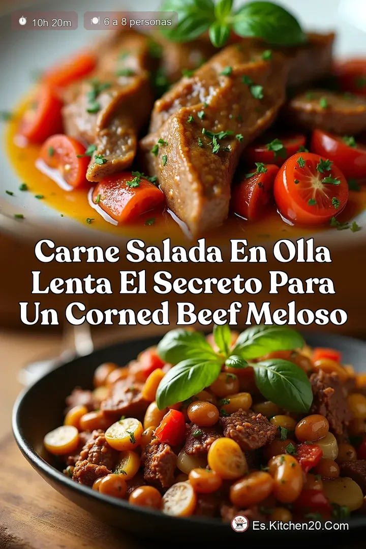 Carne Salada en Olla Lenta El Secreto para un Corned Beef Meloso