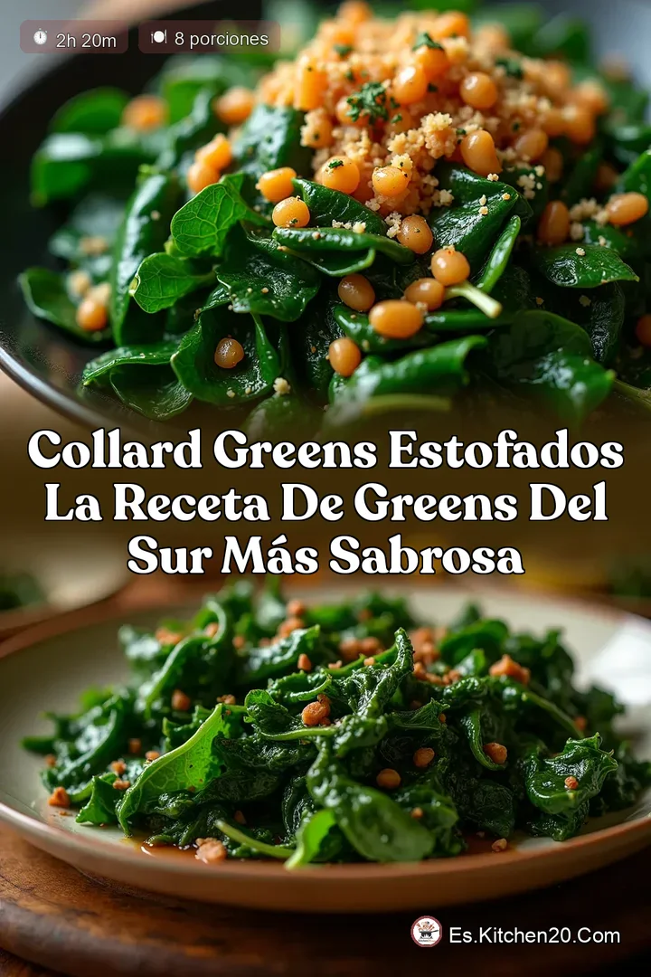 Collard Greens Estofados La Receta de Greens del Sur m&aacute;s Sabrosa