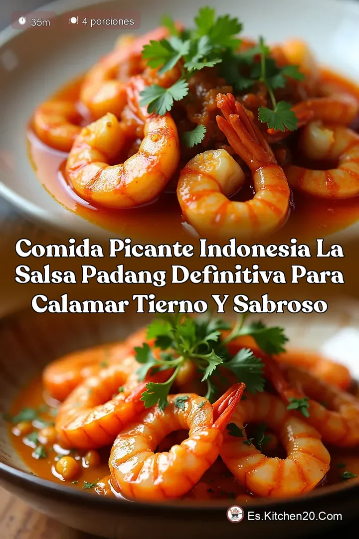 Comida Picante Indonesia La Salsa Padang Definitiva para Calamar Tierno y Sabroso