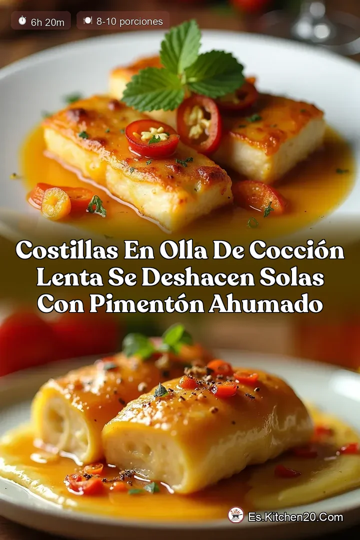 Costillas en Olla de Cocci&oacute;n Lenta Se Deshacen Solas con Piment&oacute;n Ahumado