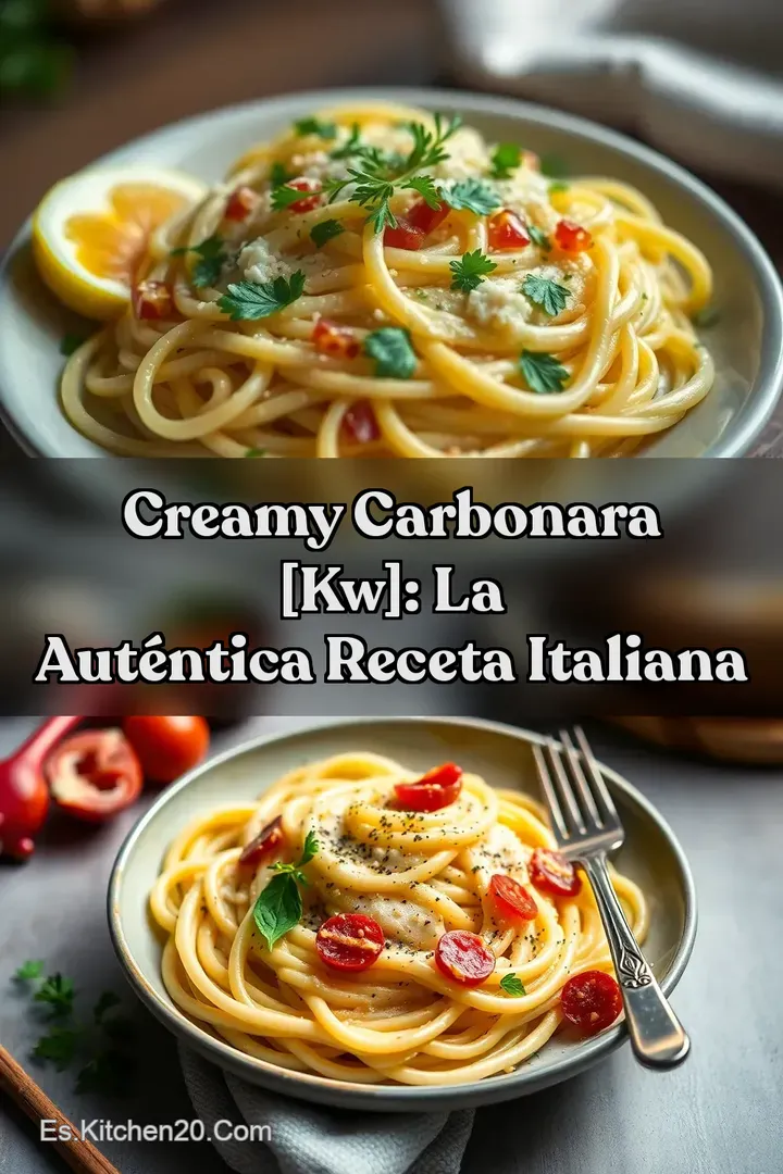 Creamy Carbonara [kw]: La Aut&eacute;ntica Receta Italiana