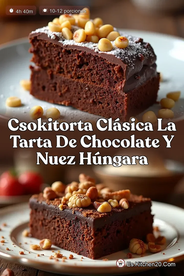 Csokitorta Cl&aacute;sica La Tarta de Chocolate y Nuez H&uacute;ngara