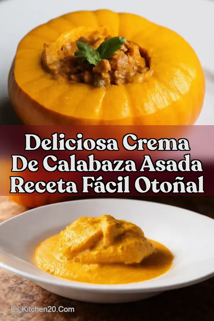 Deliciosa Crema de Calabaza Asada Receta F&aacute;cil Oto&ntilde;al