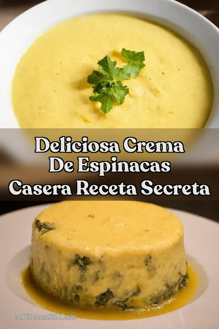 Deliciosa Crema de Espinacas Casera Receta Secreta