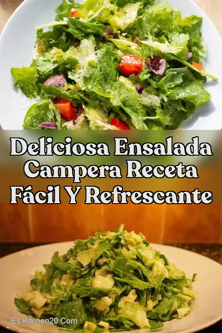 Deliciosa Ensalada Campera Receta F&aacute;cil y Refrescante
