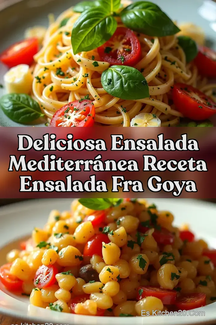 Deliciosa Ensalada Mediterr&aacute;nea Receta Ensalada Fra Goya